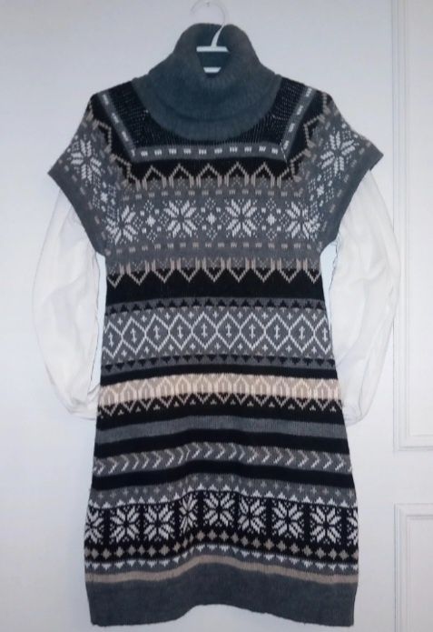 Vestido de inverno em malha tam M