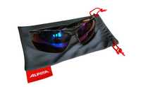 Okulary rowerowe przeciwsłoneczne Alpina Defey HR black/blue mirror