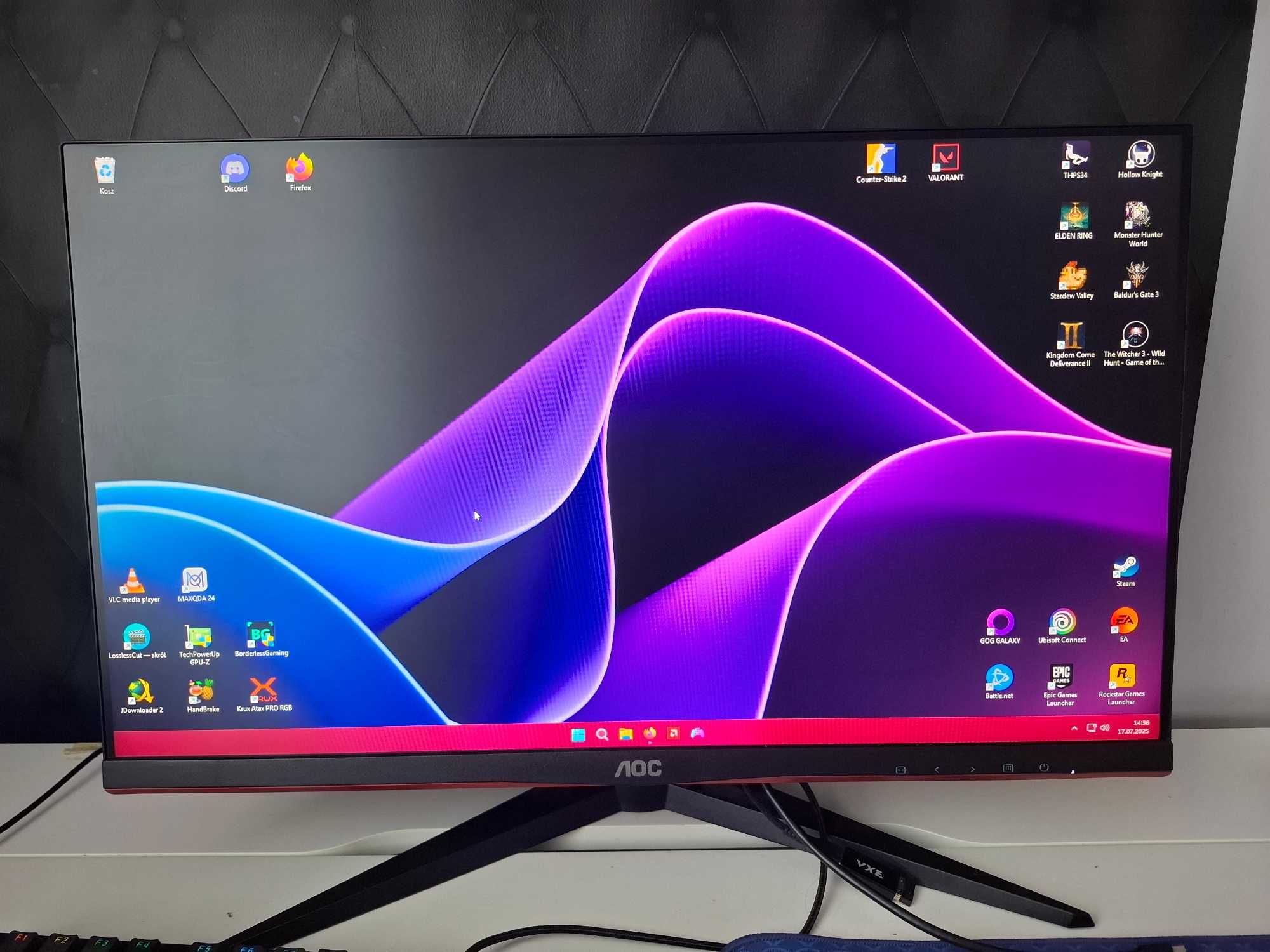 Monitor AOC Agon 24G2SPU 24'' FullHD IPS 165hz