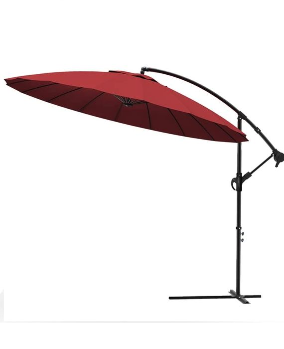 parasol ogrodowy z korbą antyzwrotną