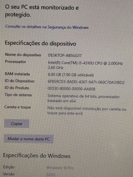 HP elitebook I5-4310U 2.0Ghz