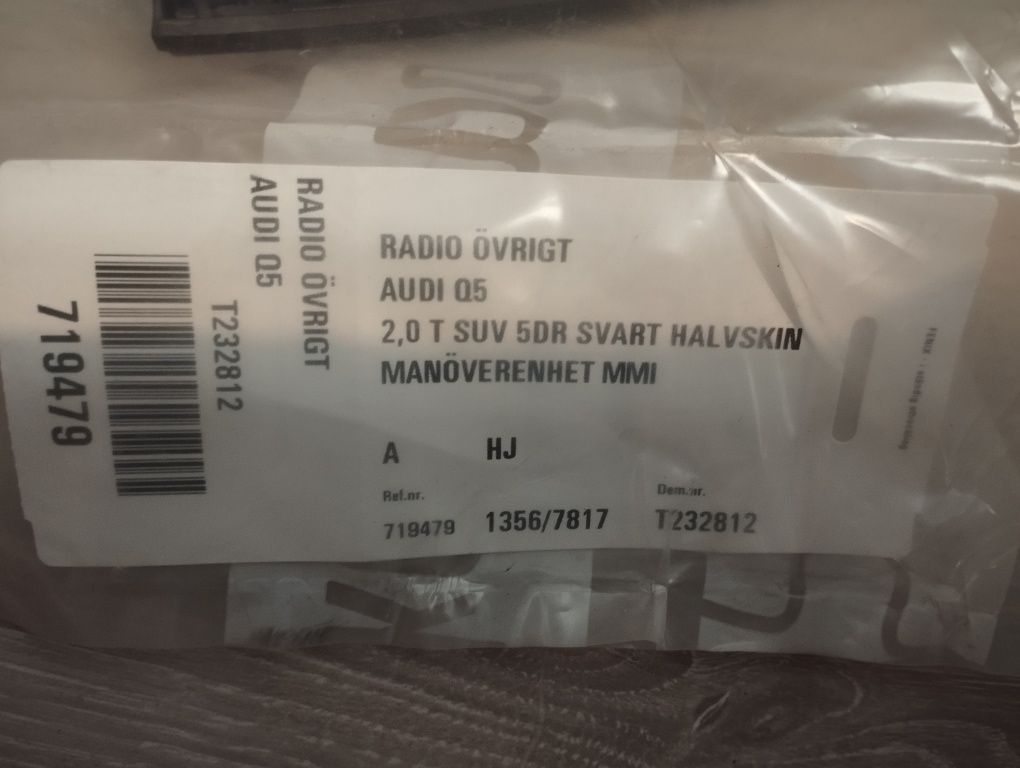 Panel sterowania Audi A4 B8 Q5 ] 17ovoko