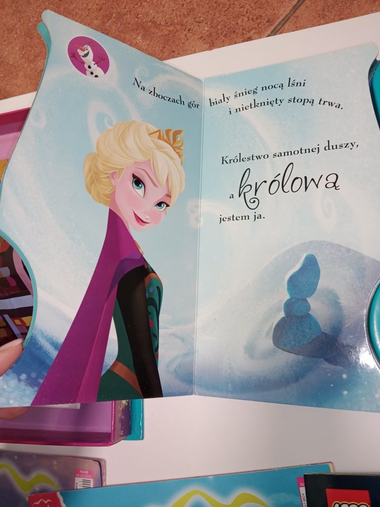 Książka grająca Elsa Kraina Lodu, Hasbro My little pony, jednorożec.