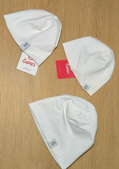 BEXA bawełniana biała czapka PRO roz. 44