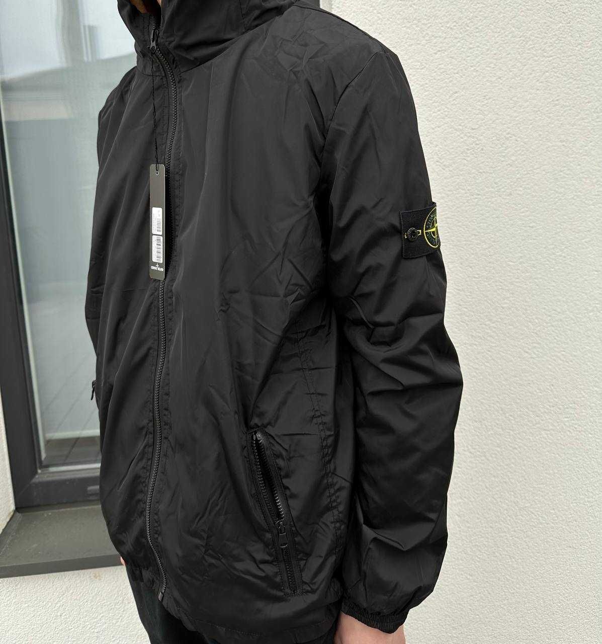 Вітровка Stone Island чорна (GoreTex)