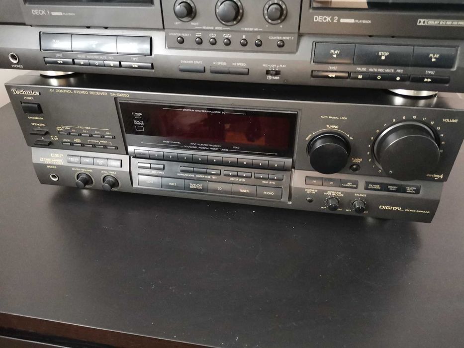 wieża Technics odtwarzacz CD amplituner i magnetofon SA-GX530 RS-TR515