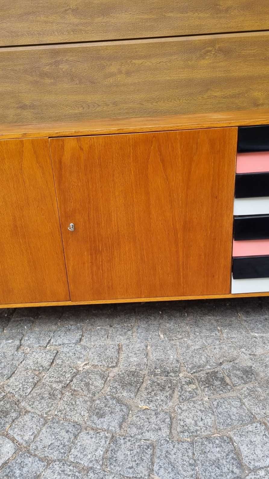 Szafka RTV Komoda U 460 Sideboard J Jiroutek Czechosłowacja Design PRL
