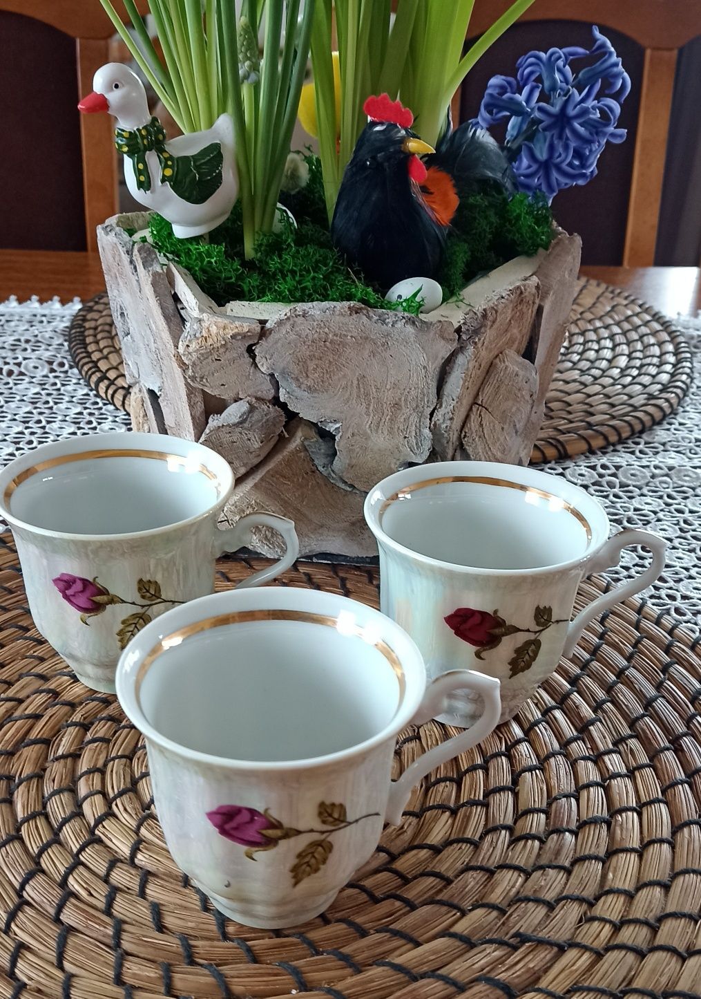 Vintage filiżanki porcelanowe ,, Wałbrzych"