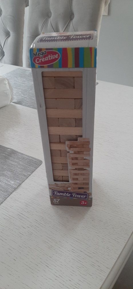 Jenga drewniana wieża klocki