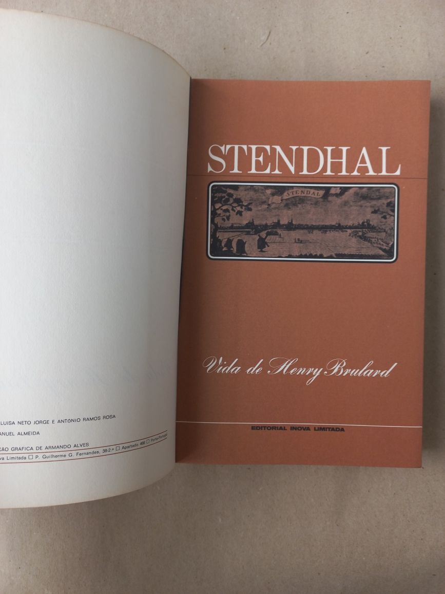 Stendhal Armance/Vida de Henry Brulard