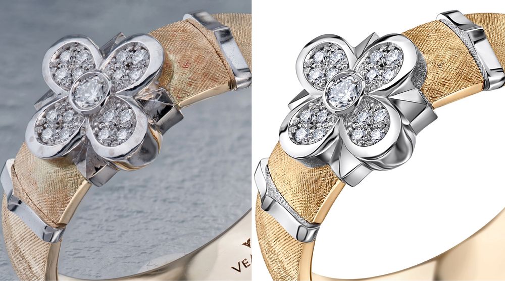 Ретуш ювелірних виробів, обробка фото