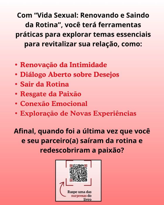 Livro Vida Sexual Renovando e Saindo da Rotina