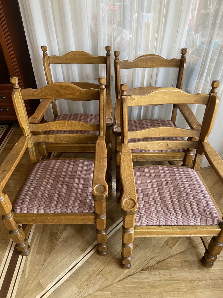 Krzesła dębowe, polska produkcja antyki. Gama