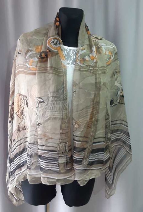 Hermes платок шелковый