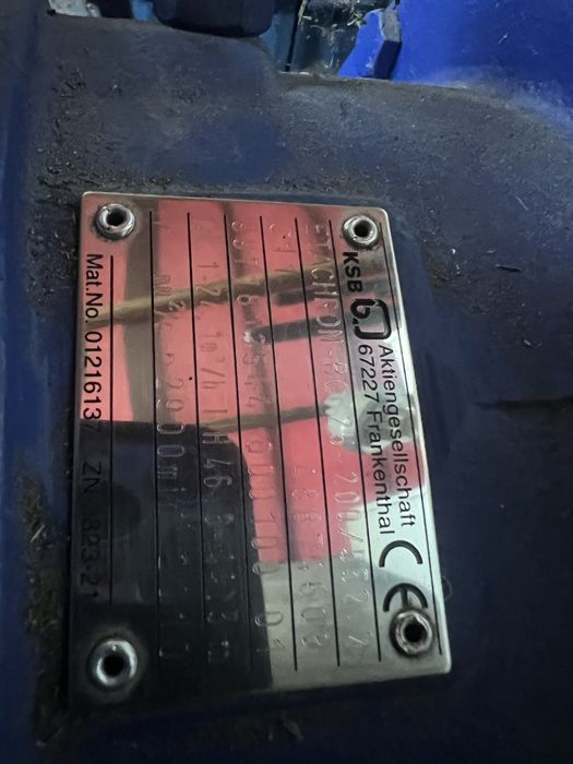 Pompa KSB Etachrom BC 25-200/55 z silnikiem Siemens 5,5 kW