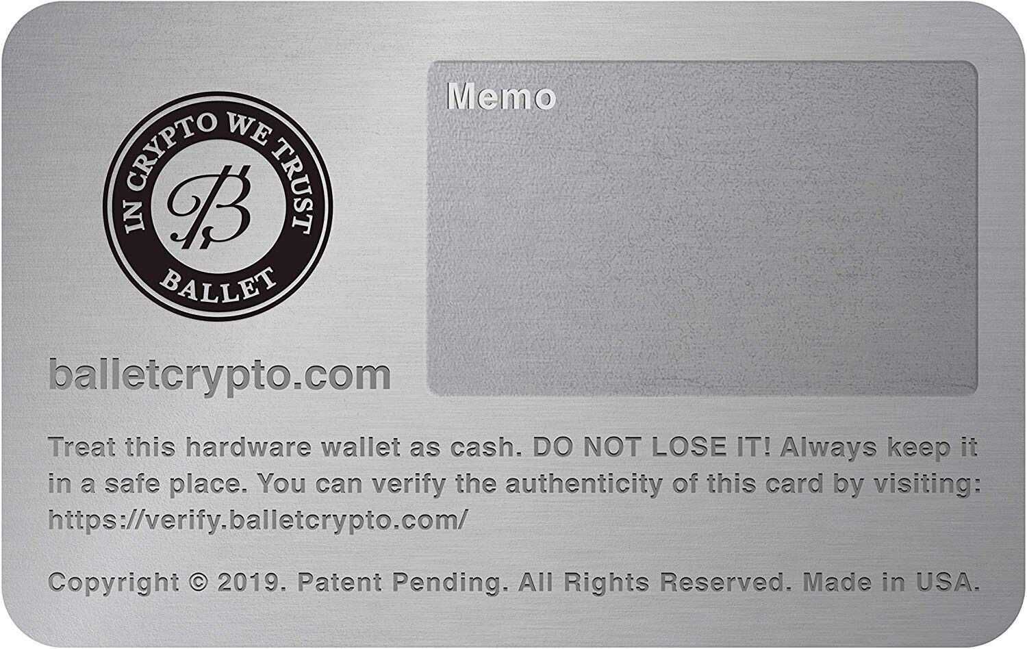 Криптогаманець Ballet Crypto Real Series мультивалютний