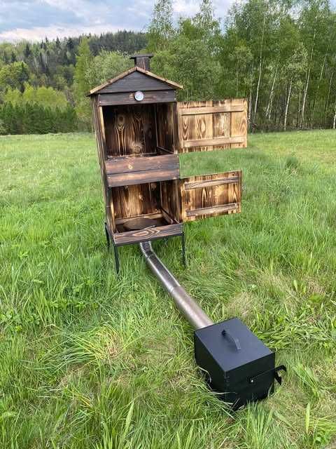 DUŻA Tradycyjna  wędzarnia ogrodowa IMPREGNOWANA Cały zestaw+ Gratisy