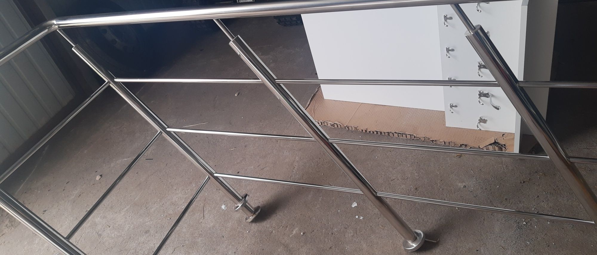 Balustrada na schody chrom nierdzewka