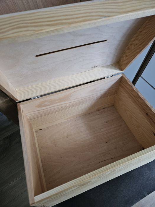 Skrzynka drewniana na koperty ślubne