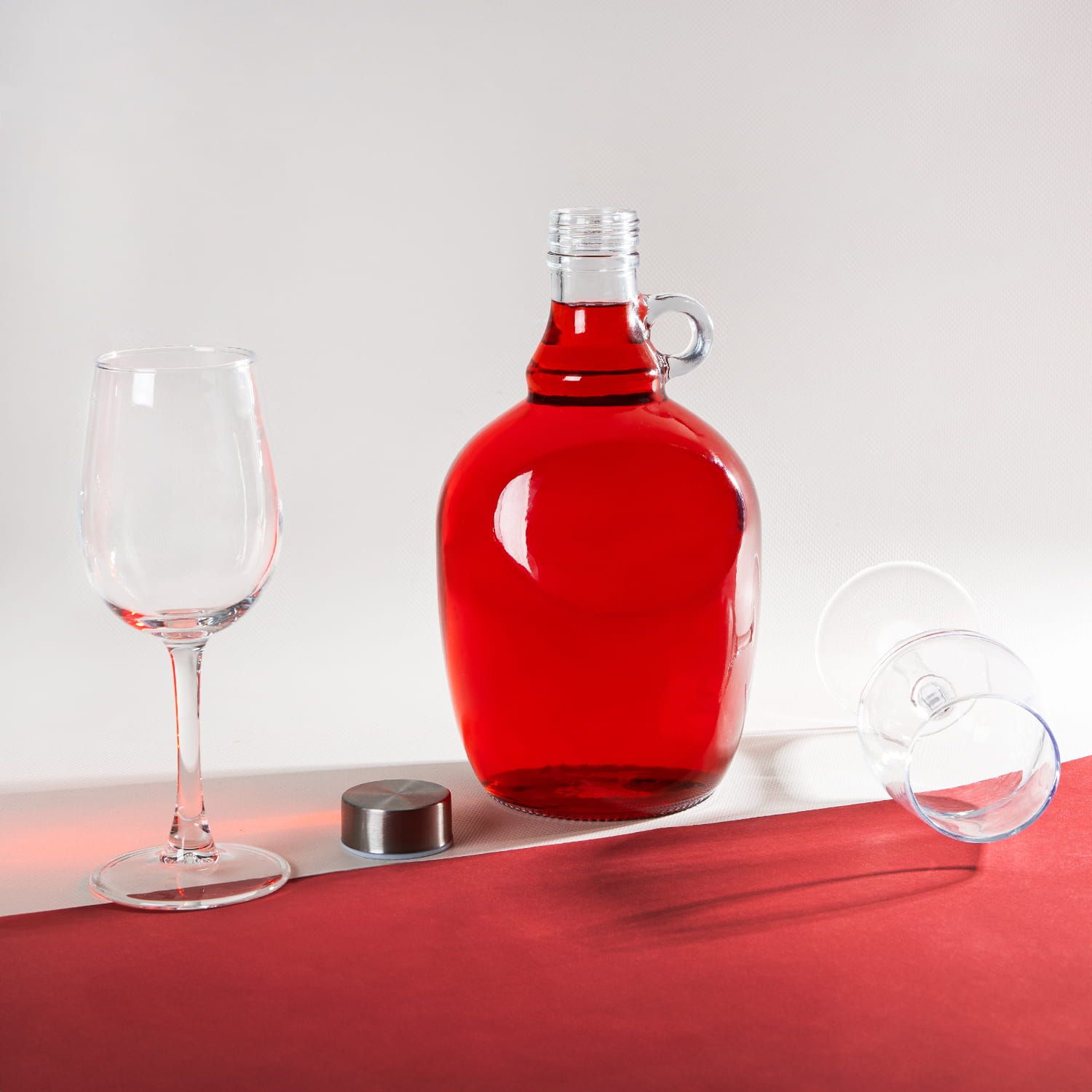 6x butelka szklana GALON 1,5 l na nalewki, wino, bimber, soki
