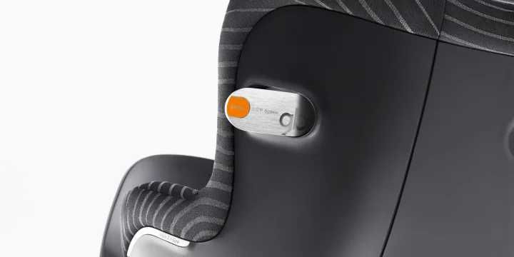 GB Vaya i-Size - obrotowy fotelik samochodowy 0-18 kg | Lux Black ADAC