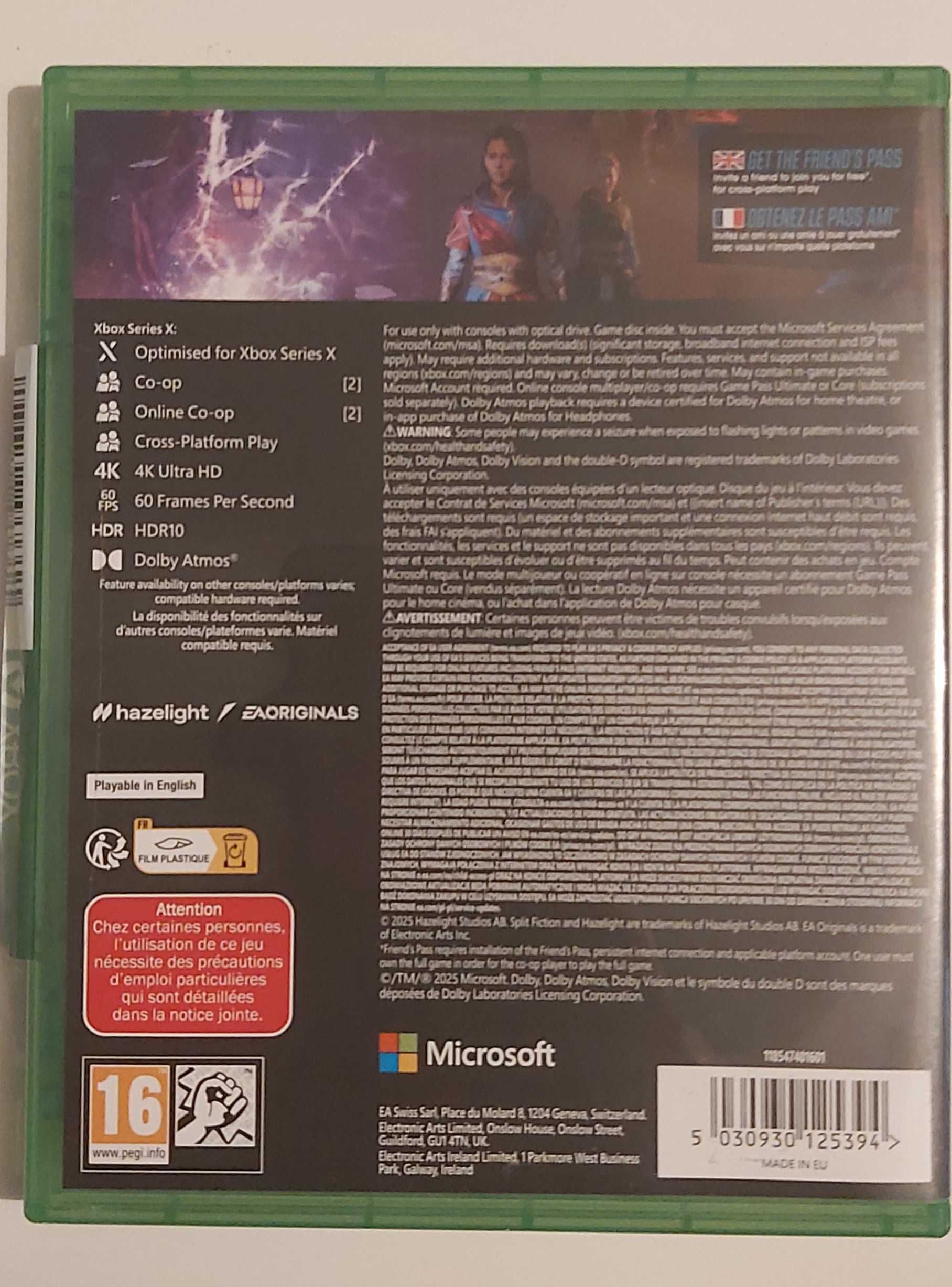 Split Fiction (COMO NOVO) (Xbox Series X) XSX