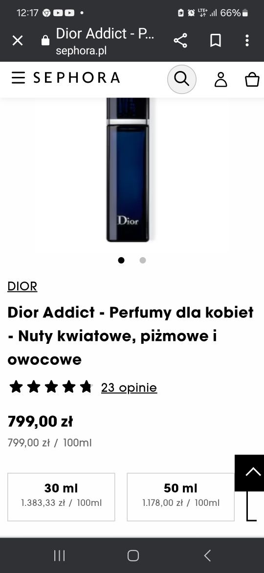 DiorAdict edp 100ml unikat