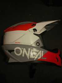 kask rowerowy O'Neal Backflip helmet white/red