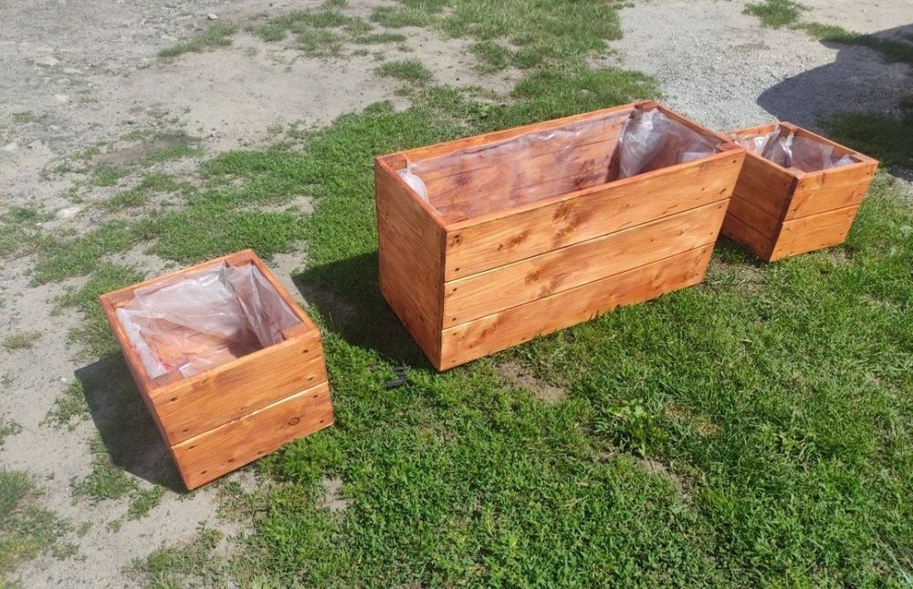 Doniczki drewniane donice ogrodowe xxl