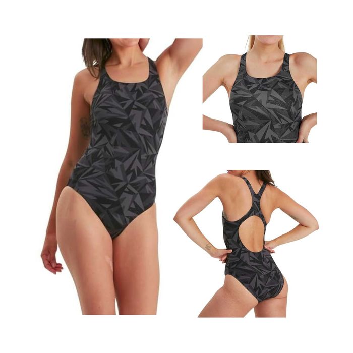 Damski Strój Kąpielowy SPEEDO Hyperboom Allover Medalist Czarny 42