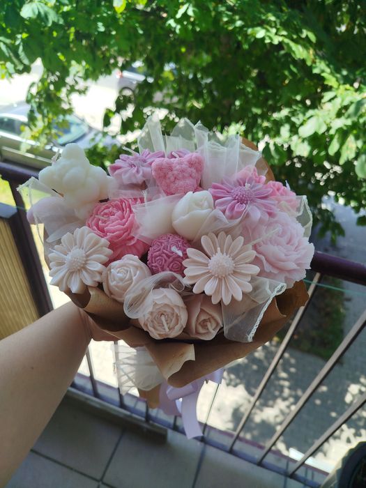 Bukiety z wosku sojowego