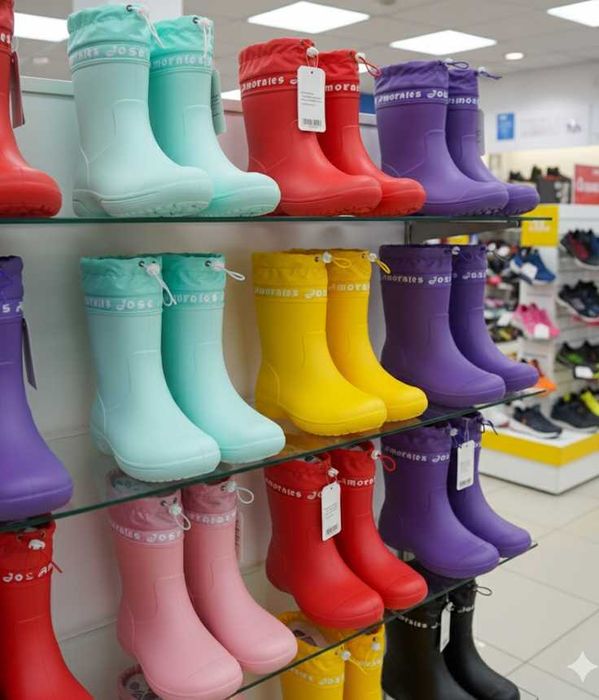 Жіночі гумові чоботи піна ЕВА сапожки водонепроникні