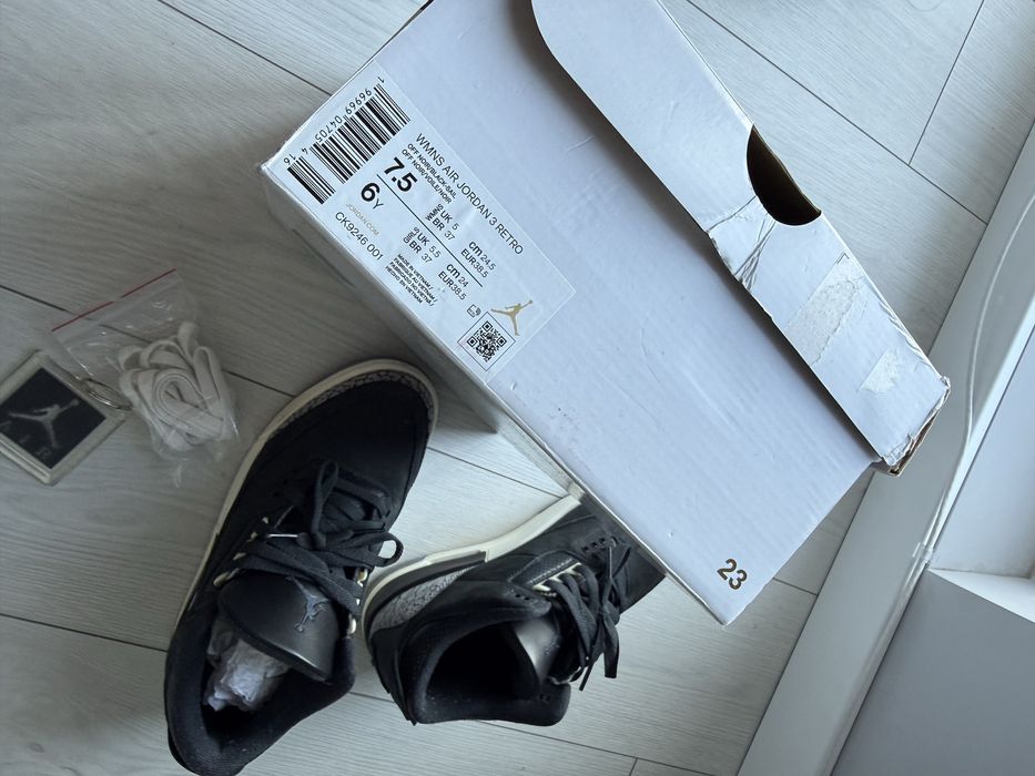 Кросівки Jordan 3 Retro Off Noir орігінал