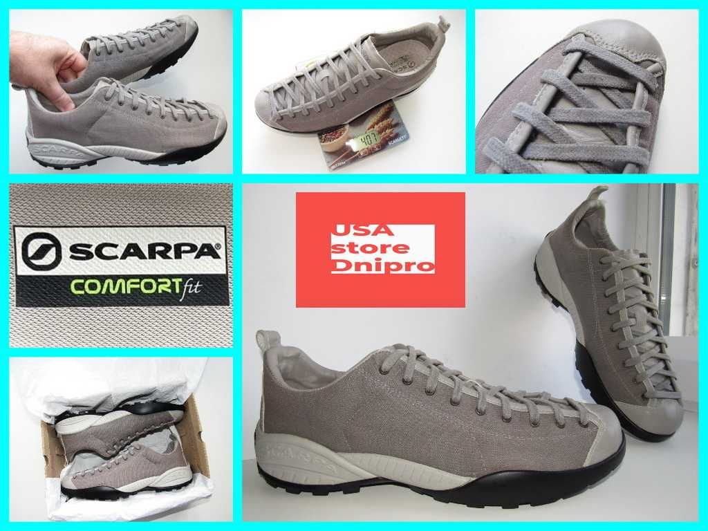 Дышащие трекинговые кроссовки Scarpa Mojito SW Canvas р. 45 (29.5см)