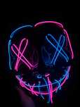 Máscara nova Halloween/Carnaval LED