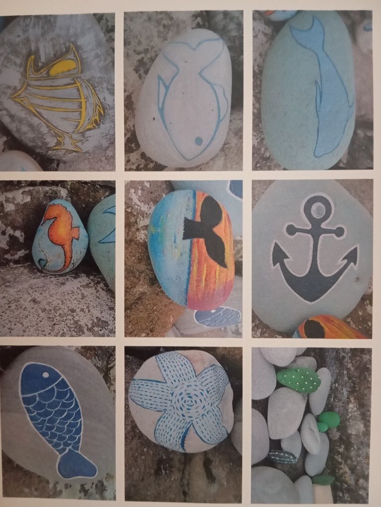 Pinturas em rochas.