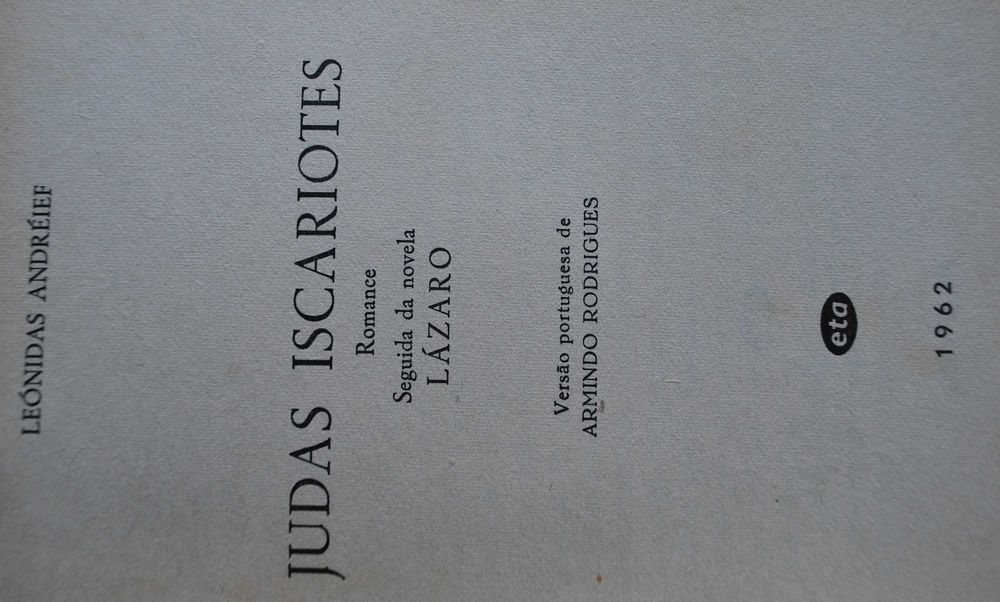 Judas Iscariotes de Leónidas Andréieff - 1 Edição Ano 1962