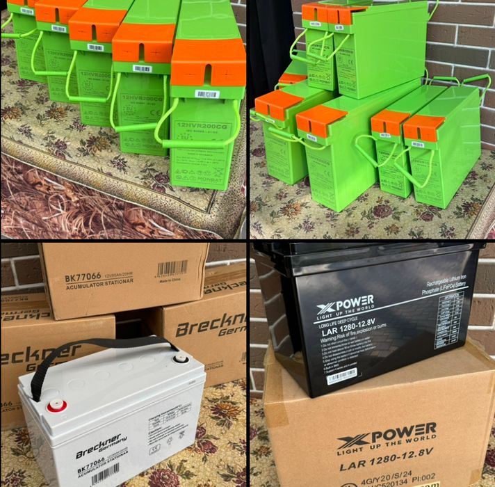 Аккумуляторы VRLA/AGM 100 Ah, 200 Ah, 85 Ah. LiFePO4 100 Ah. ЗАПОРОЖЬЕ