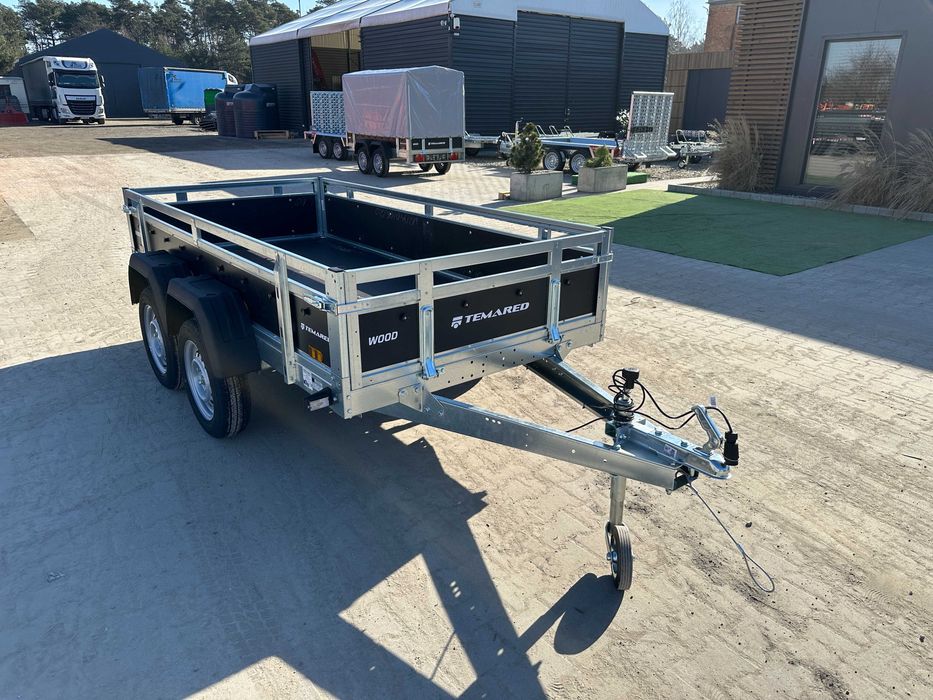 Przyczepa Temared WOOD - burty ze sklejki, sklejkowe, nowa z papierami