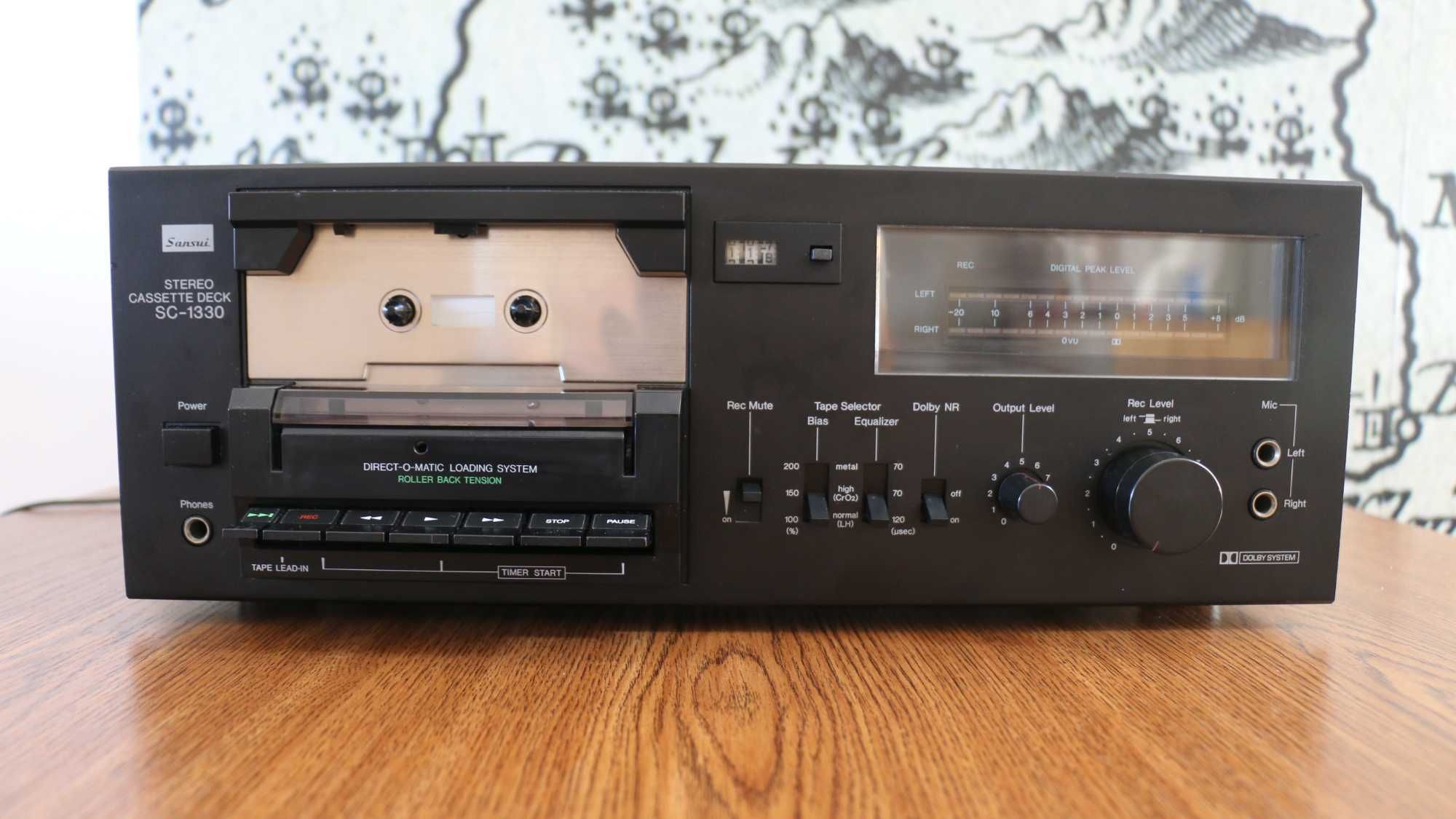 Magnetofon kasetowy Sansui SC-1330 Stereo Cassette Deck 1980
