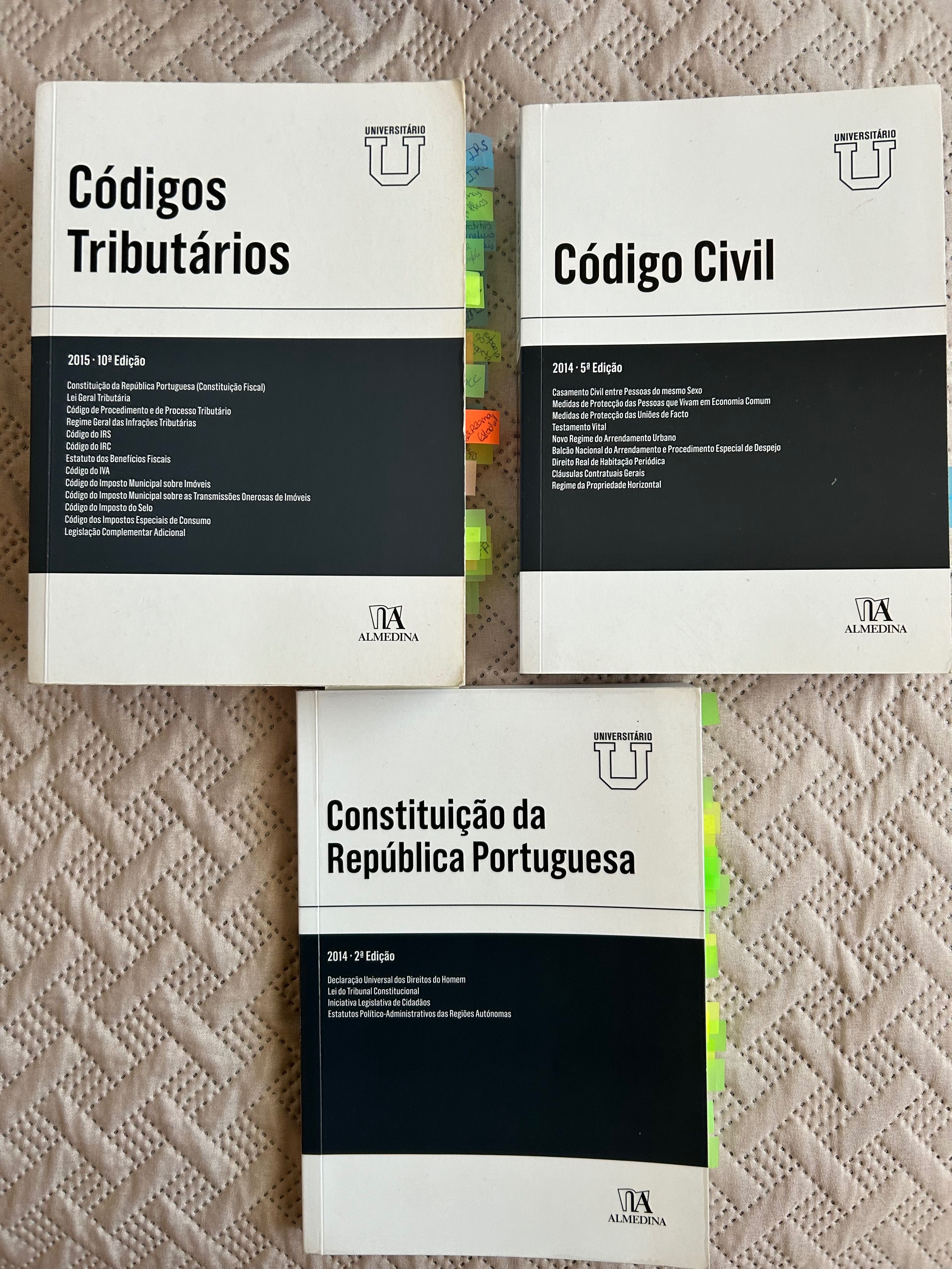 Vários livros Código Civil / Código Tributário