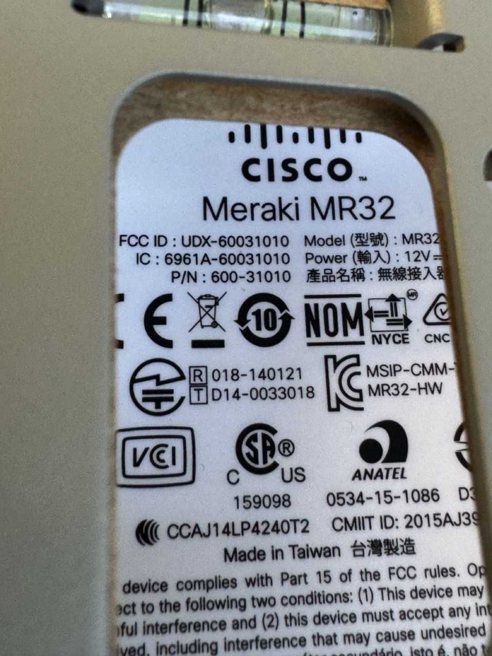 Точка доступу Cisco Meraki MR32