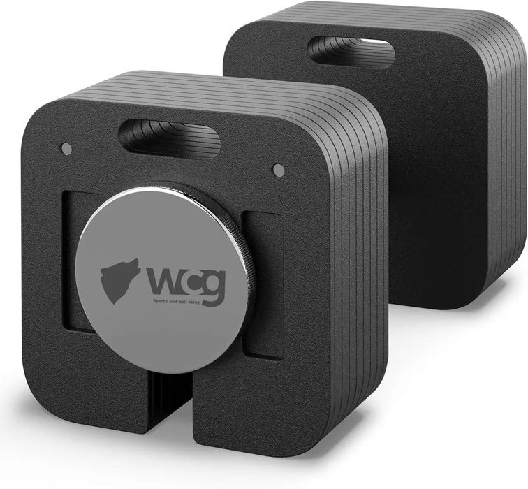 Модульна гантель 24 кг зі швидким регулюванням квадратна WCG