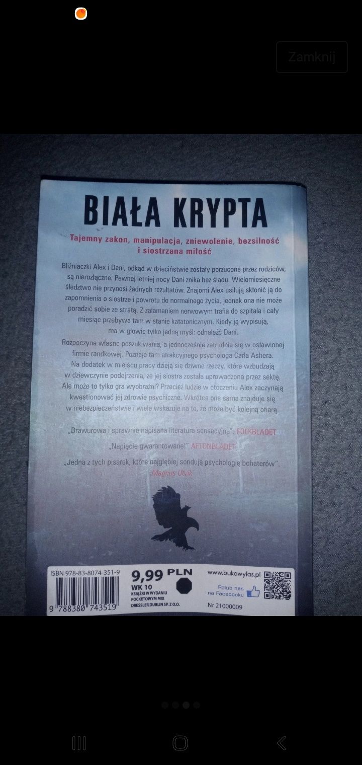 Książka Biała krypta autor Mariette Lindstein