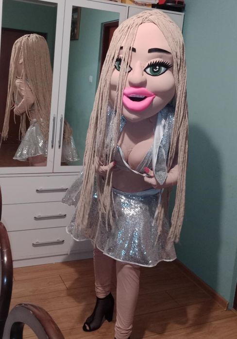 Przebranie kobieta tancerka żywa maskotka  strój  kostium  dorosłych