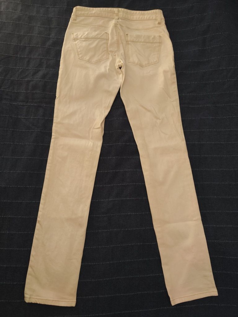 Massimo Dutti spodnie białe jeansy rozm.38