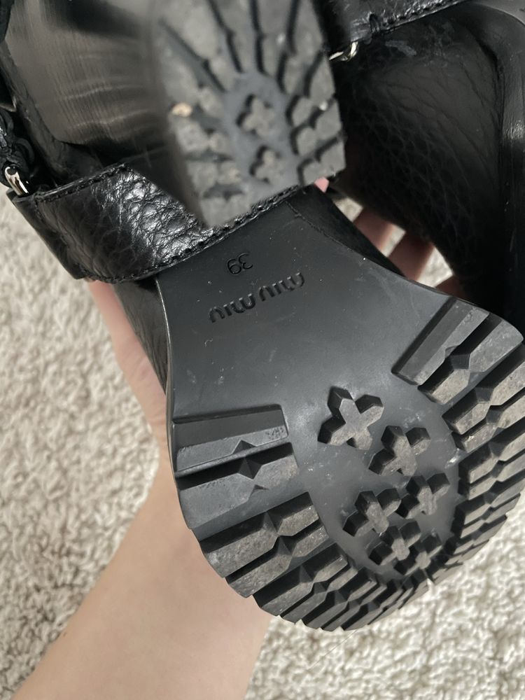 Botki kowbojki biker Miu Miu 39 jak nowe