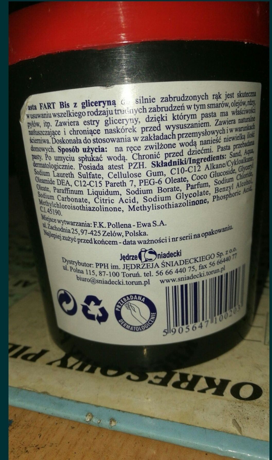 Pasta BHP do mycia rąk