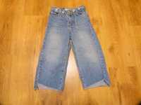 rozm. 116 Zara spodenki za kolana Crop Flare rozszerzane jeans