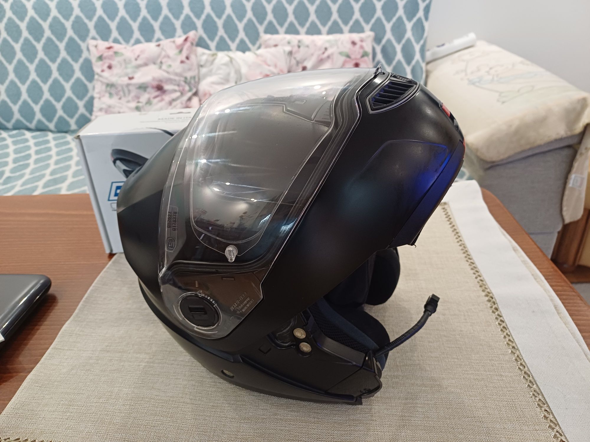 Kask nolan N104 EVO L + interkom n-com b5